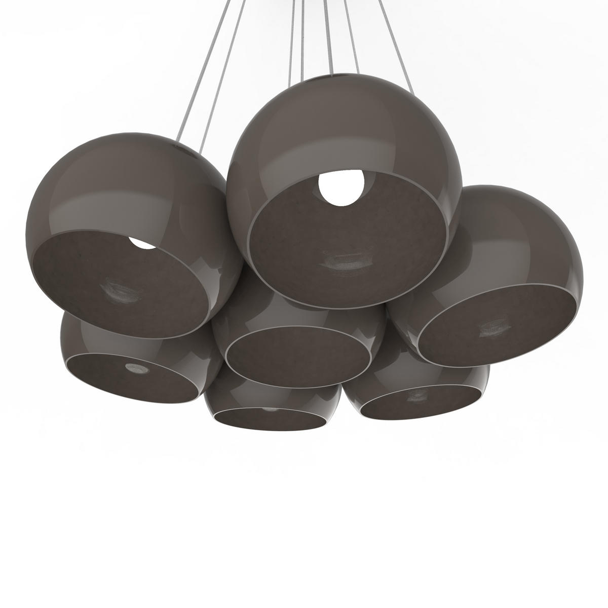 HÄNGELEUCHTE - Graubraun, Metall (25/25/20cm) - Lumicom