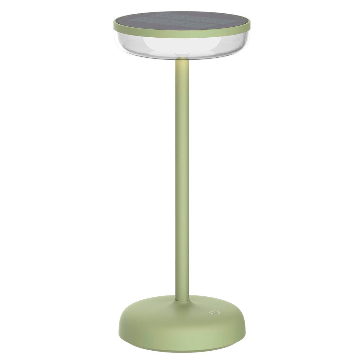 LED-SOLAR-TISCHLEUCHTE - stufenlos dimmbar mit warmweißem Licht für Innen- und Außenbereich, wetterbeständig, grün - Grün, Kunststoff (11/25.1/11cm) - Northpoint