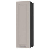 KÜCHENHÄNGESCHRANK Kvantum W4/30 Schwarz / Kaschmir Matt 30 / 32,5 / 96cm - Kaschmir/Schwarz, Holz/Holzwerkstoff (30/96/32.5cm) - Feldmann-Wohnen