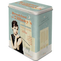 VORRATSDOSE L Celebrities Breakfast at Tiffany's Blue - Multicolor, Metall (14/20/10cm) - Nostalgic-Art