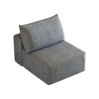 SOFAELEMENT DE-34752 1‑Sitzer‑Modul Grau - Grau, Textil (95/83/70cm) - ComfortXL