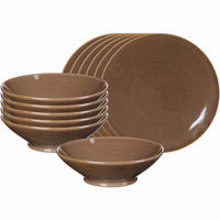TAFELSERVICE Sahara Dunkelbraun 12er Set - Dunkelbraun, Keramik (1/1/1cm) - Ritzenhoff Breker