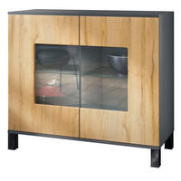 KOMMODE Grömitz Eiche Natur - Eichefarben, Holzwerkstoff (92.5/84.5/35cm) - Vladon