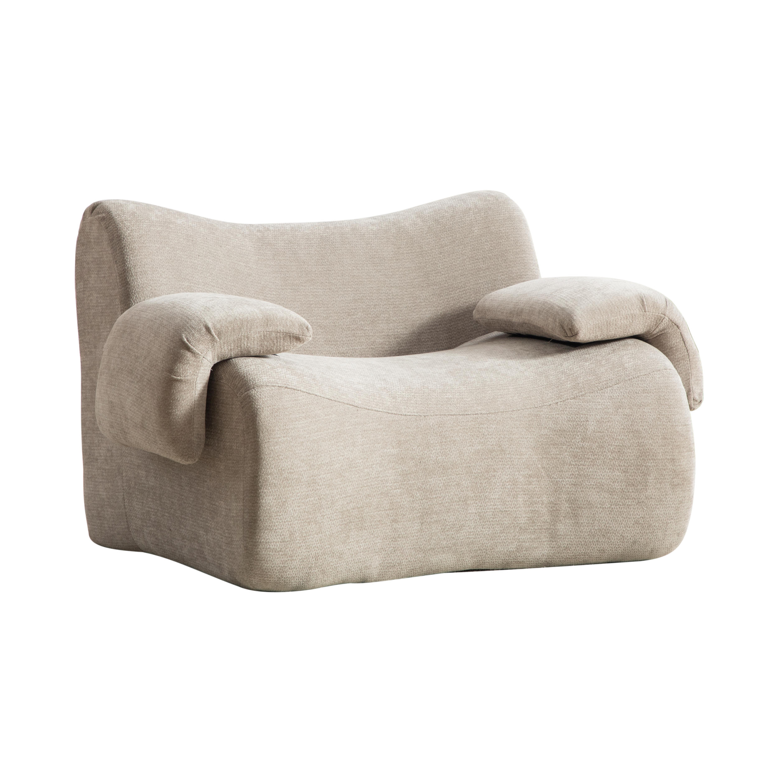SOFA Chenille Grau ohne Montage - Grau, Textil (120/73.5/92.5cm) - WISHDOR