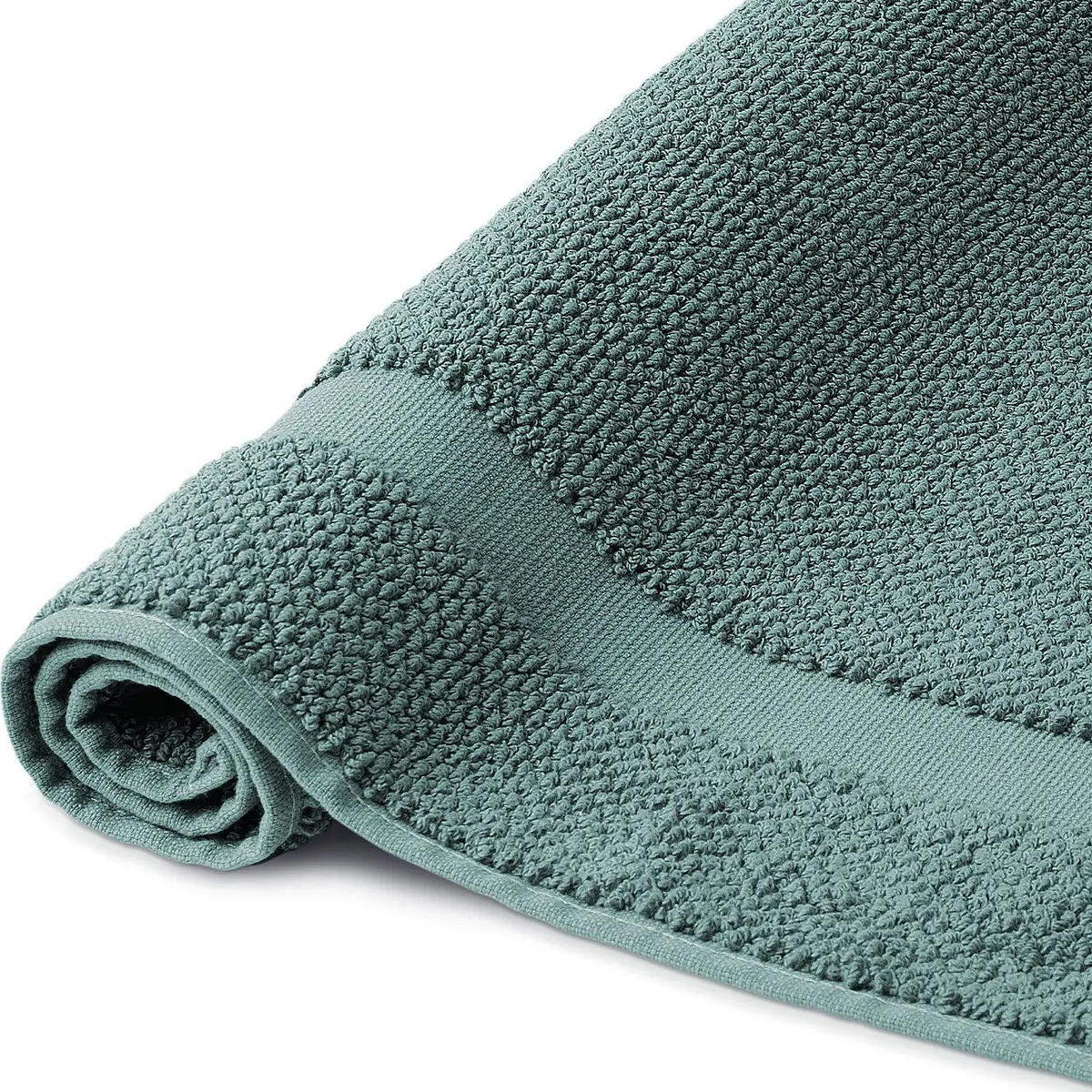 BADVORLEGER Spa Grün 60 x 100 cm - Dunkelgrün, Textil (60/100cm) - Herzbach Home