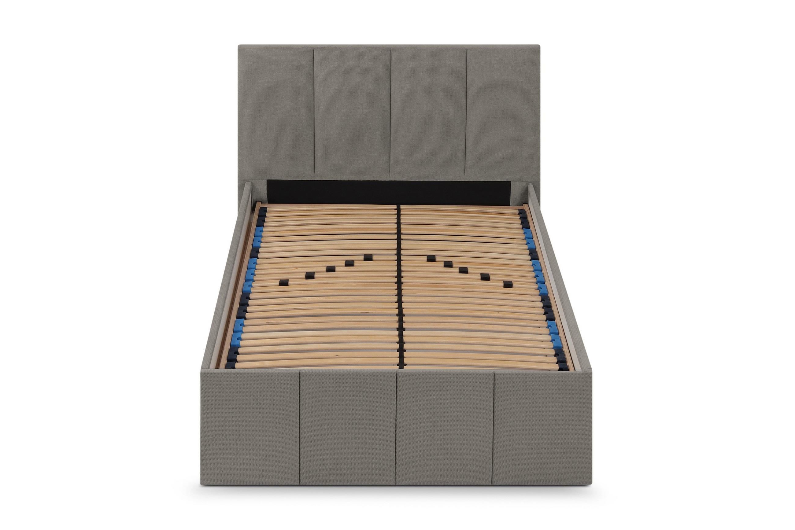 POLSTERBETT Dalas Granitgrau 120 x 200 x 40 cm Stauraum Mit hochwertiger Matratze H2 (bis 100 kg) und Lattenrost - Grau, Holz (120/200cm) - Halmon Schlafkomfort Betten 