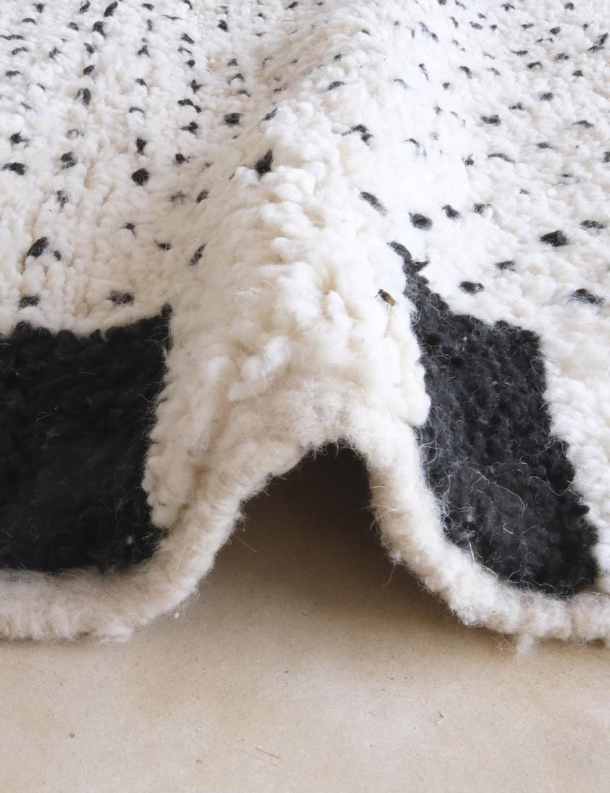 BERBERTEPPICH grafisch Wolle 218x 322 cm - Weiß, Naturmaterialien (218/322cm) - AFK Living