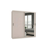 SCHWEBETÜRENSCHRANK Mirano Kaschmir 200 cm - Kaschmir, Holzwerkstoff (200/215/60cm) - Ravio