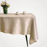 TISCHDECKE Mira. Bio-Baumwolle und Leinen. 170x300 cm. Beige. - Beige, Textil (170/300cm) - SOWL
