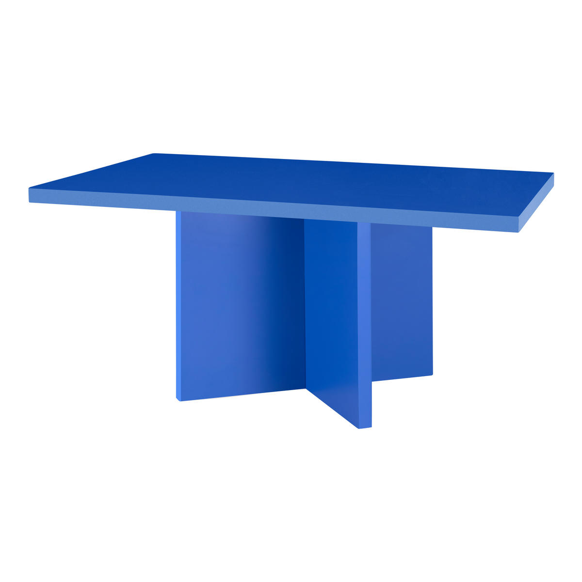 COUCHTISCH mit laminiertem-Platte 3cm Blau 100/60 cm - Blau, Holzwerkstoff (60/100/42cm) - RNT By Really Nice Things