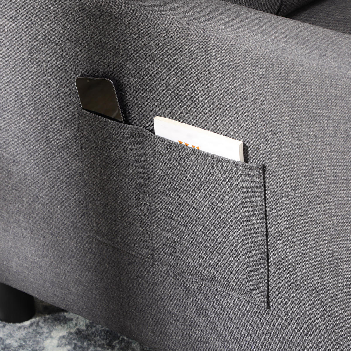 SCHLAFSESSEL 3-in-1 DE-14606 mit 3-fach verstellbarer Rückenlehne Grau - Grau, Metall (69/85/82cm) - ComfortXL