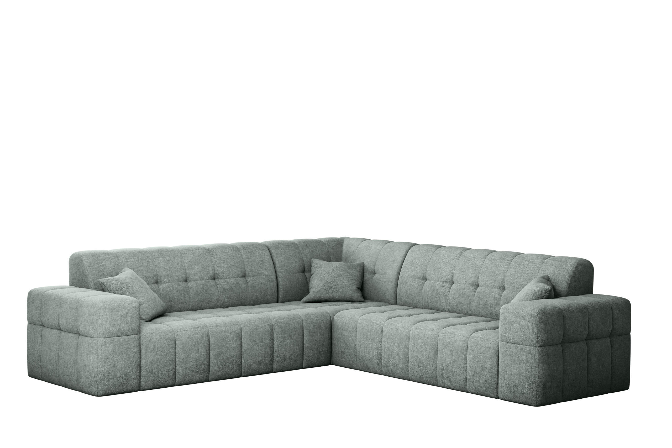 ECKSOFA Corner NIMES Stoff Perfect Harmony Mintz - Mintgrün, Holz (246/246cm) - Kaiser Möbel