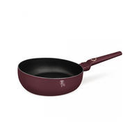 WOK Burgunderrot 26/26/9 cm BH8029 - Bordeaux, Metall (26cm) - Berlinger Haus