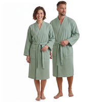 BADEMANTEL NYVISpa Waffelpique S Mintgrün - Mintgrün, Textil (Snull) - NYVI