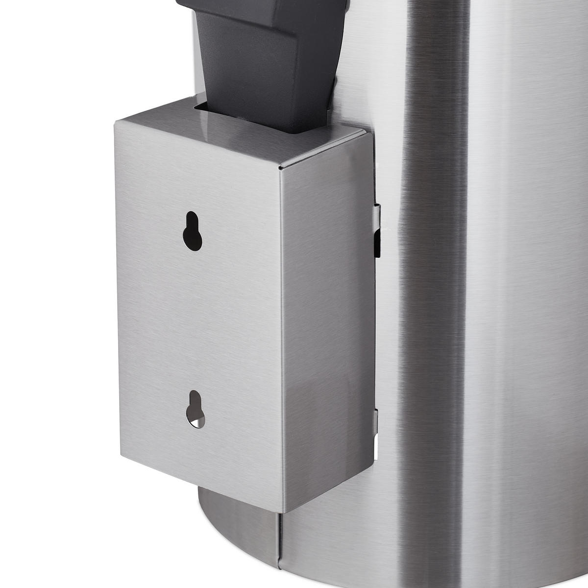 KOSMETIKEIMER - Silberfarben, Kunststoff/Metall (17/25/22cm) - Relaxdays