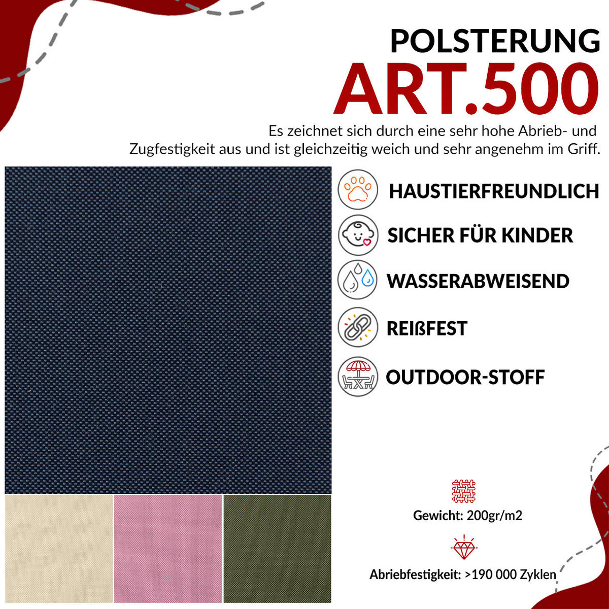 GARTENMÖBEL-SET ELBA:  1x Tisch, 1x Ecksofa, 1x Hocker - Beige - Beige, Textil - MKS
