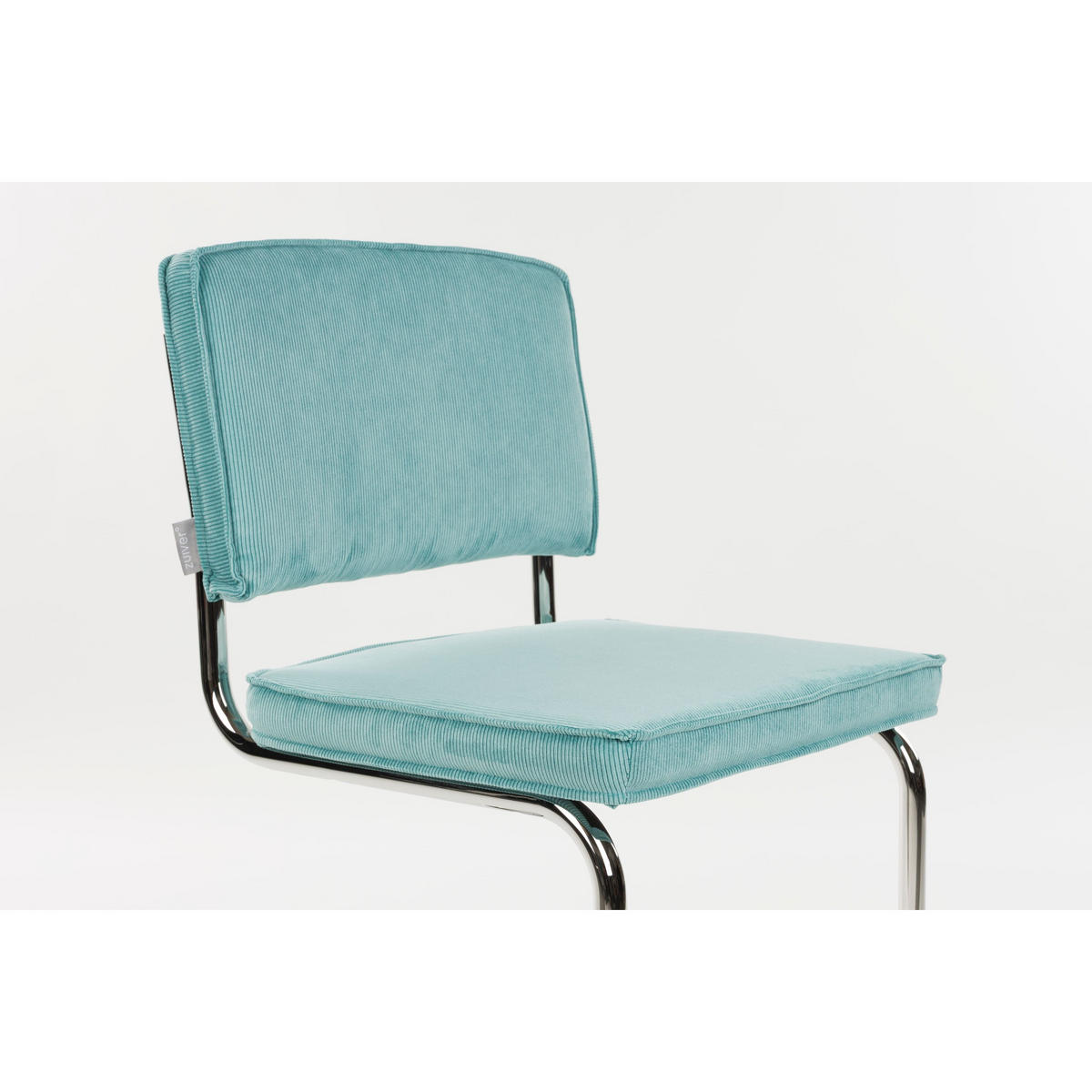 ESSZIMMERSTUHL Ridge Kink Rib Blau - 2 er Set - Blau, Textil (48/85/50cm) - Zuiver