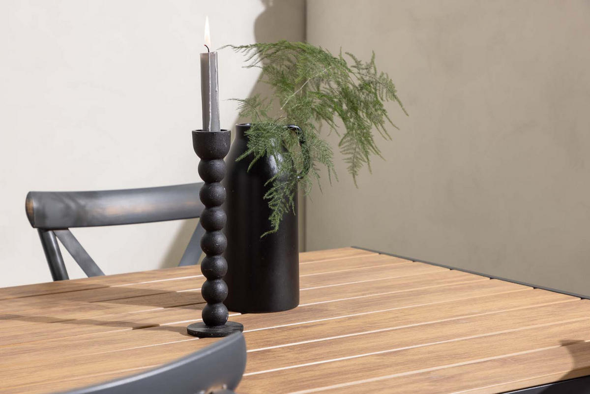GARTENSET dunkelgrau - Dunkelgrau, Holzwerkstoff - ebuy24