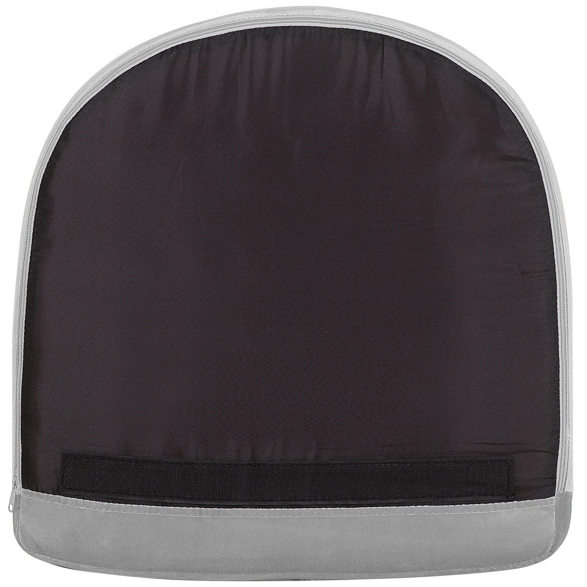 SCHAUKELSESSEL Samtstoff Grau Oxie - Grau, Holz/Textil (74/90/91cm) - Beliani