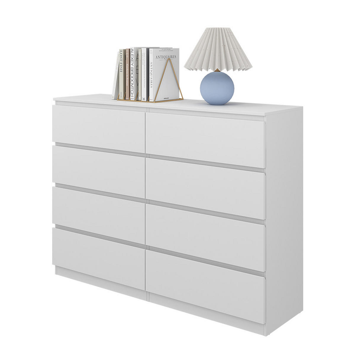 KOMMODE Calisto Weiß 138 x 101.5 cm - Weiß, Holzwerkstoff (39/101.5/138cm) - Vicco