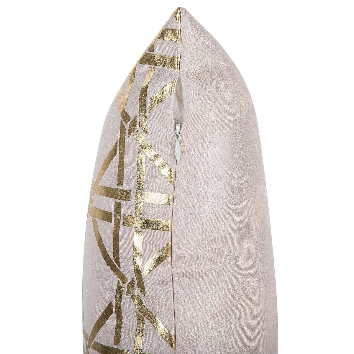 DEKOKISSEN 2er-Set Rosa 45/45 cm Cassia - Pink, Textil (45/45cm) - Beliani