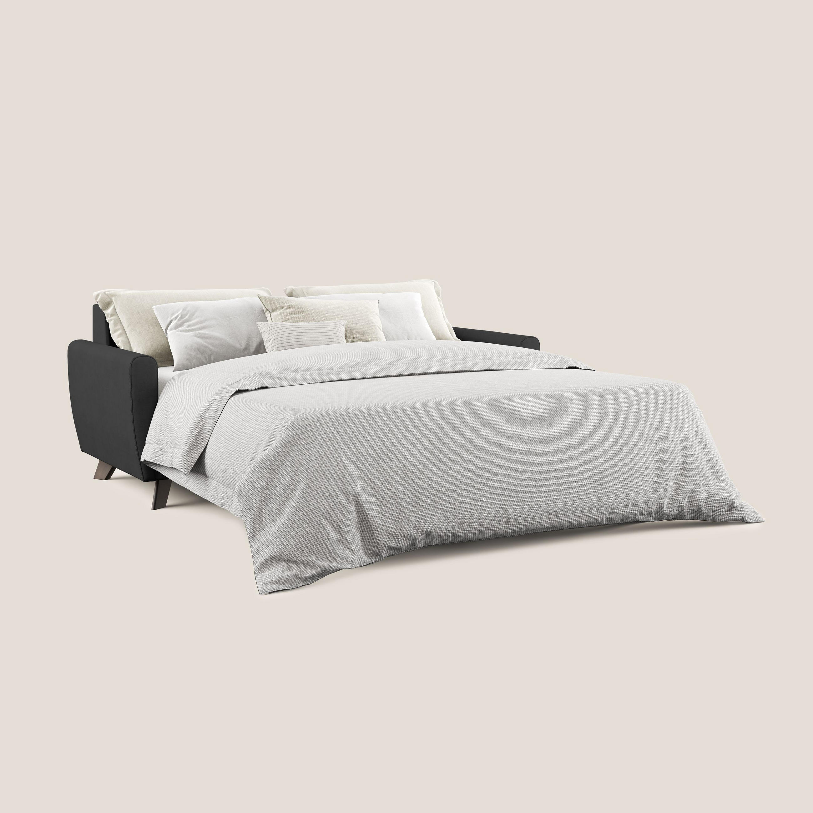 SCHLAFSOFA Callisto - Schwarz, Textil (188/97/96cm) - Divani.store