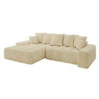 ECKSOFA Ottomane Links ENSI-L - 267x164x88 cm Taupe - Taupe, Holzwerkstoff/Kunststoff (267/164cm) - ALTDECOR