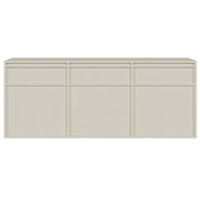 SIDEBOARD Evo Hellbeige 154 cm - Beige, Holzwerkstoff (154/61.6/39cm) - Selsey