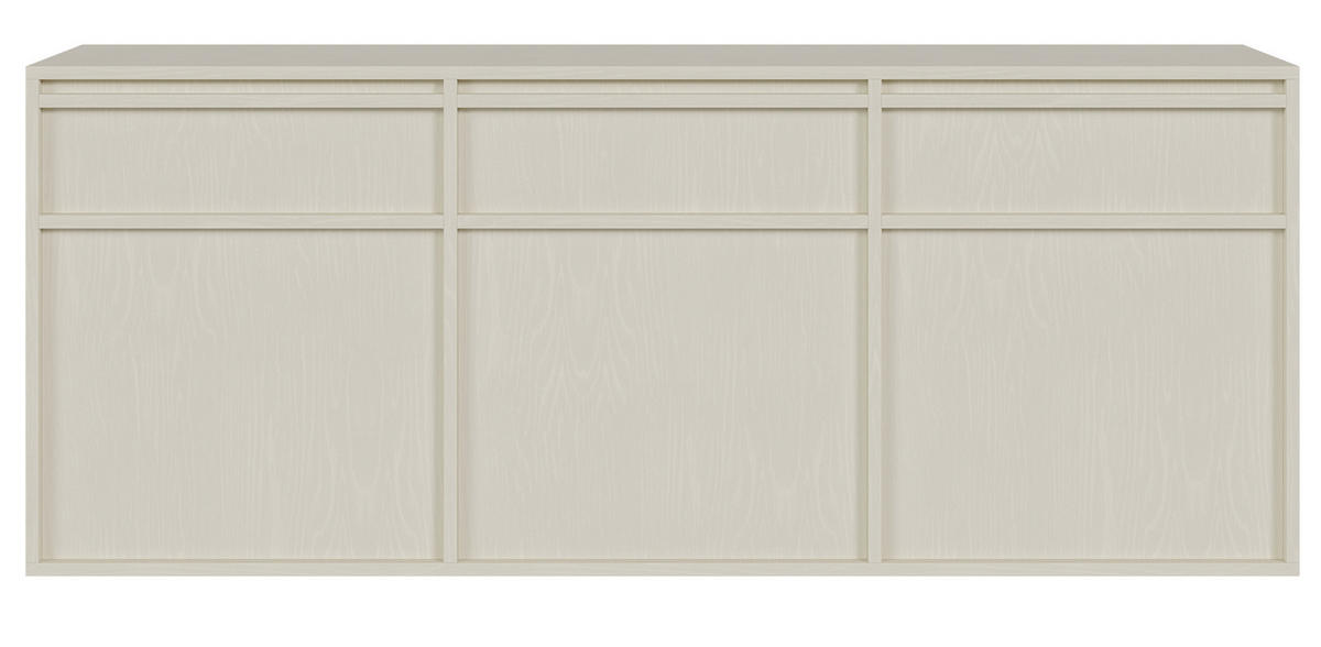 SIDEBOARD Evo Hellbeige 154 cm - Beige, Holzwerkstoff (154/61.6/39cm) - Selsey