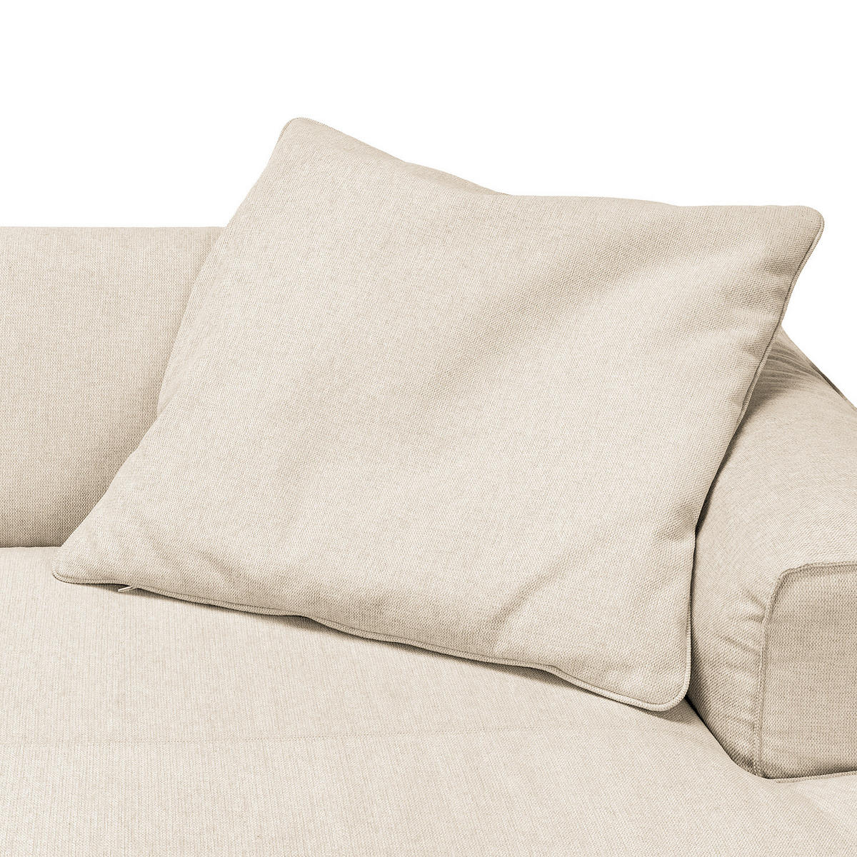 XL-LOUNGEKISSEN - 2er-Set - Beige, Textil (75/17cm) - home24