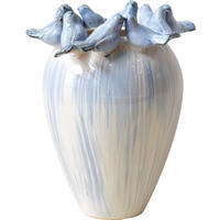 VASENTOPF Birdy Blau - Blau, Keramik (32cm) - FURNARO