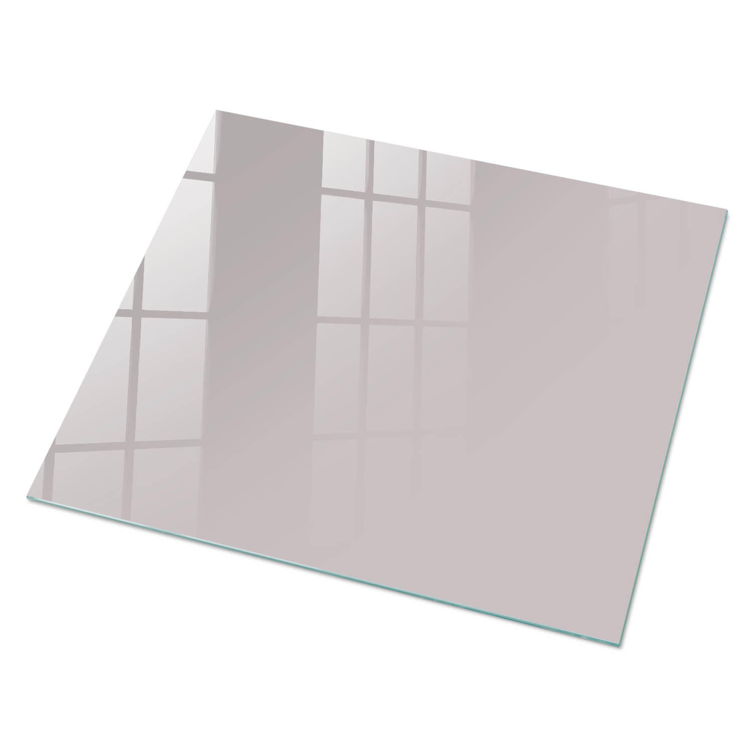GLASPLATTE 80x60 cm – Aschgrau - Creme, Glas (0.4/80/60cm) - ArtPrintCave
