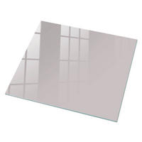 GLASPLATTE 80x60 cm – Aschgrau - Creme, Glas (0.4/80/60cm) - ArtPrintCave