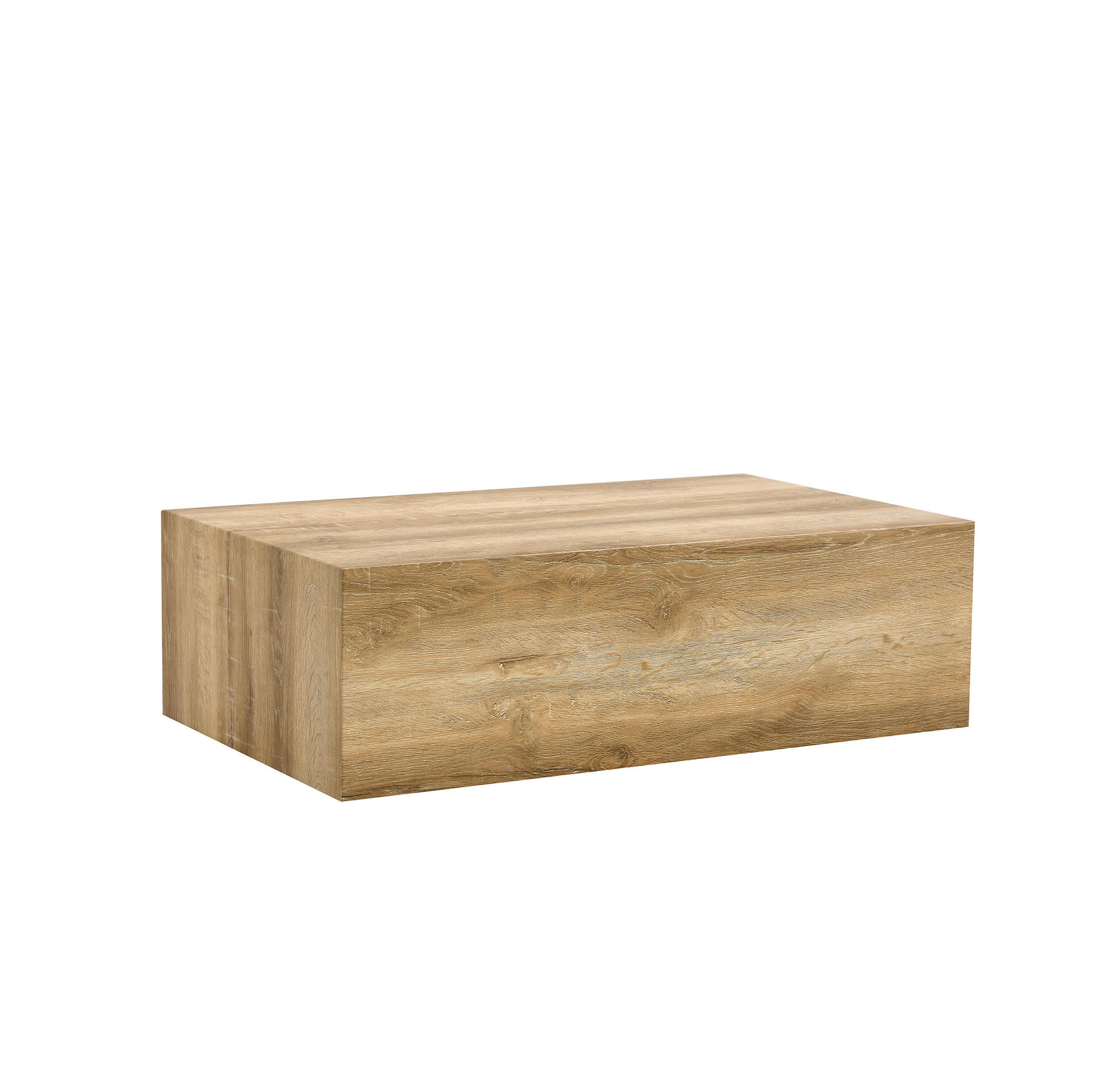 COUCHTISCH aus MDF 90x50x30 cm in Naturfarben mit montagefreiem Design - Naturfarben, Holzwerkstoff (90/50/30cm) - Modfu
