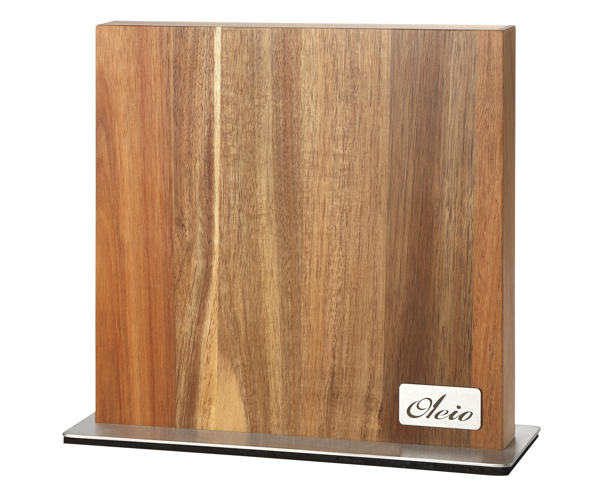 MAGNET-MESSERBLOCK - Akaziefarben, Holz (28/9/26cm) - Oleio