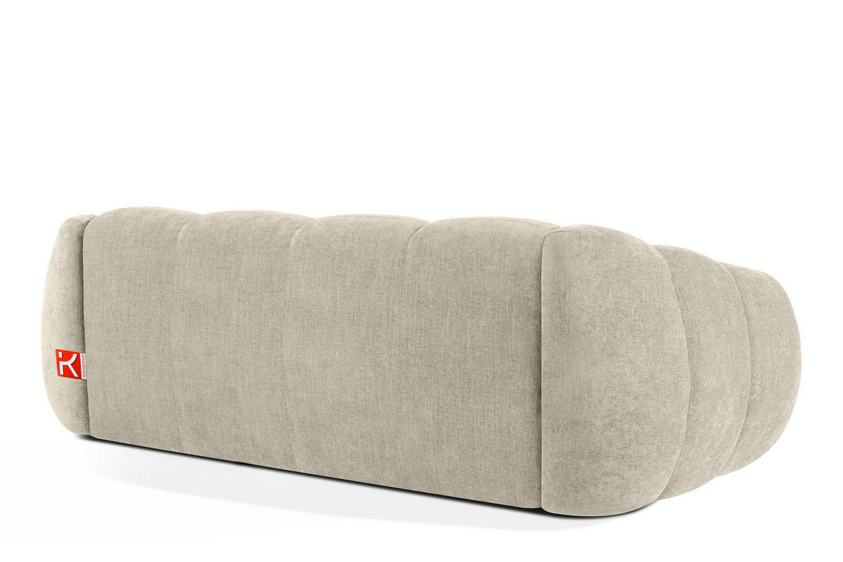 3-SITZER SOFA FLAVA, Ecru - Ecru, Holz/Holzwerkstoff (240/76/100cm) - KONSIMO®