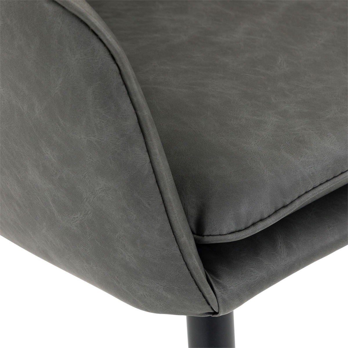 ESSZIMMERSTÜHLE ETTA 2er-Set grau - Grau, Textil (57/85/58cm) - IDIMEX