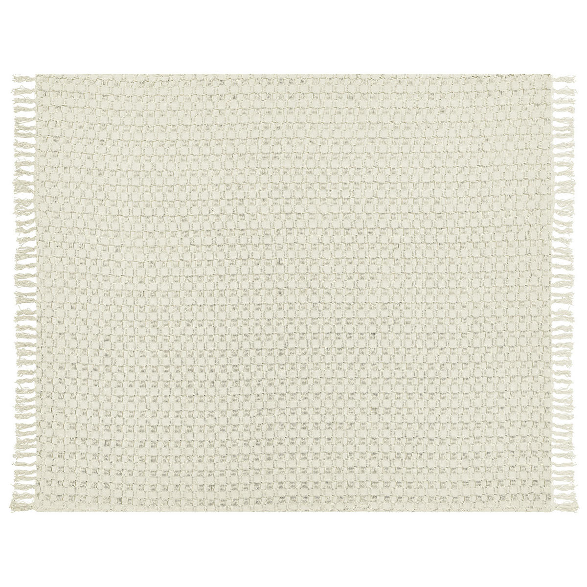 PREGRINJALO bela 220 x 240 cm Bere - bela, tekstil (220/240cm) - Beliani