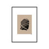 POSTER mit Rahmen N. Atelier - Noir Signifie - Schwarz, Holz/Papier (50/70cm) - Poster&Frame