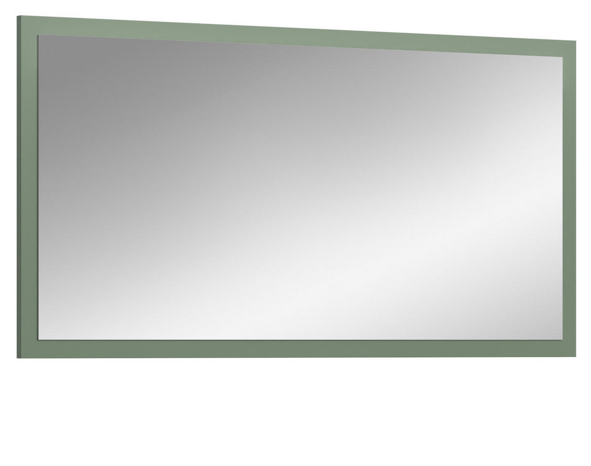 WANDSPIEGEL grün 106 x 55 cm, Garderobenspiegel mit Rahmen - Grün, Glas/Holzwerkstoff (106/55/2cm) - Inn.Furn
