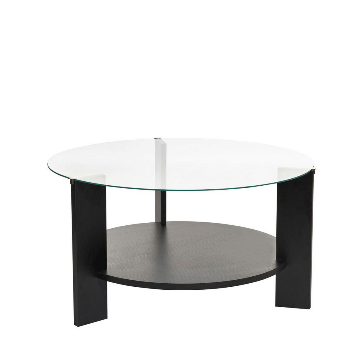 COUCHTISCH - Glas - Schwarz - Schwarz, Glas (75/75/40cm) - Drawer