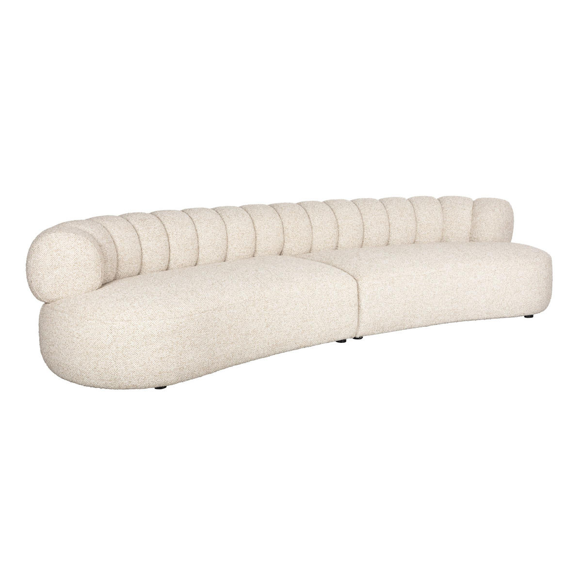 SOFA 4,5-SITZER Duvane Beige - Beige, Kunststoff (310/68/114cm) - Dutchbone
