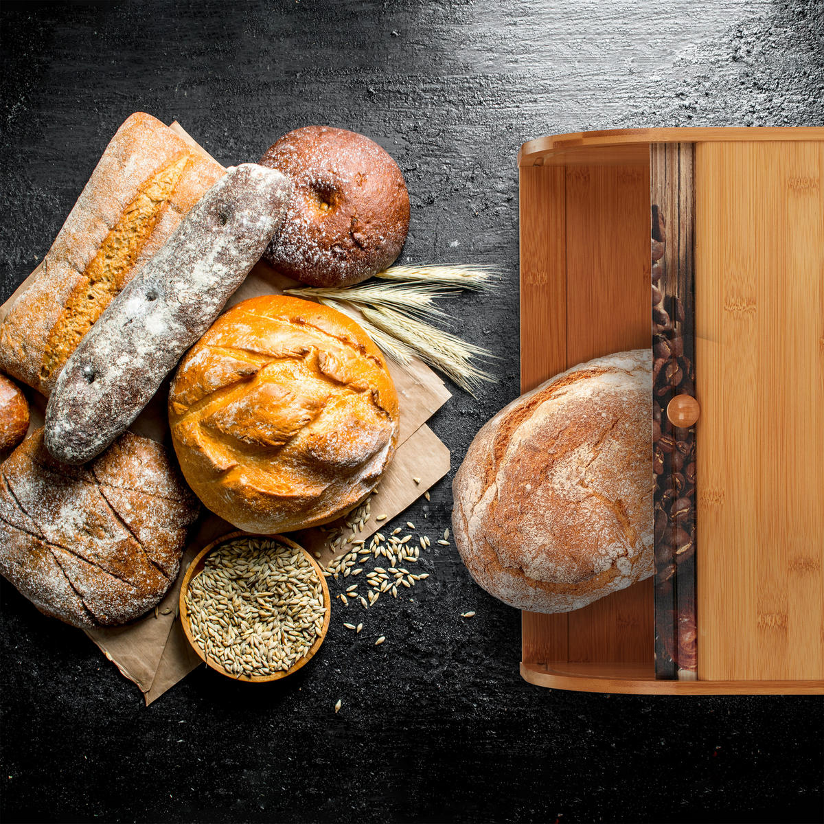 BROTKASTEN - Hellbraun, Holz/Holzwerkstoff (40/17/27cm) - Relaxdays