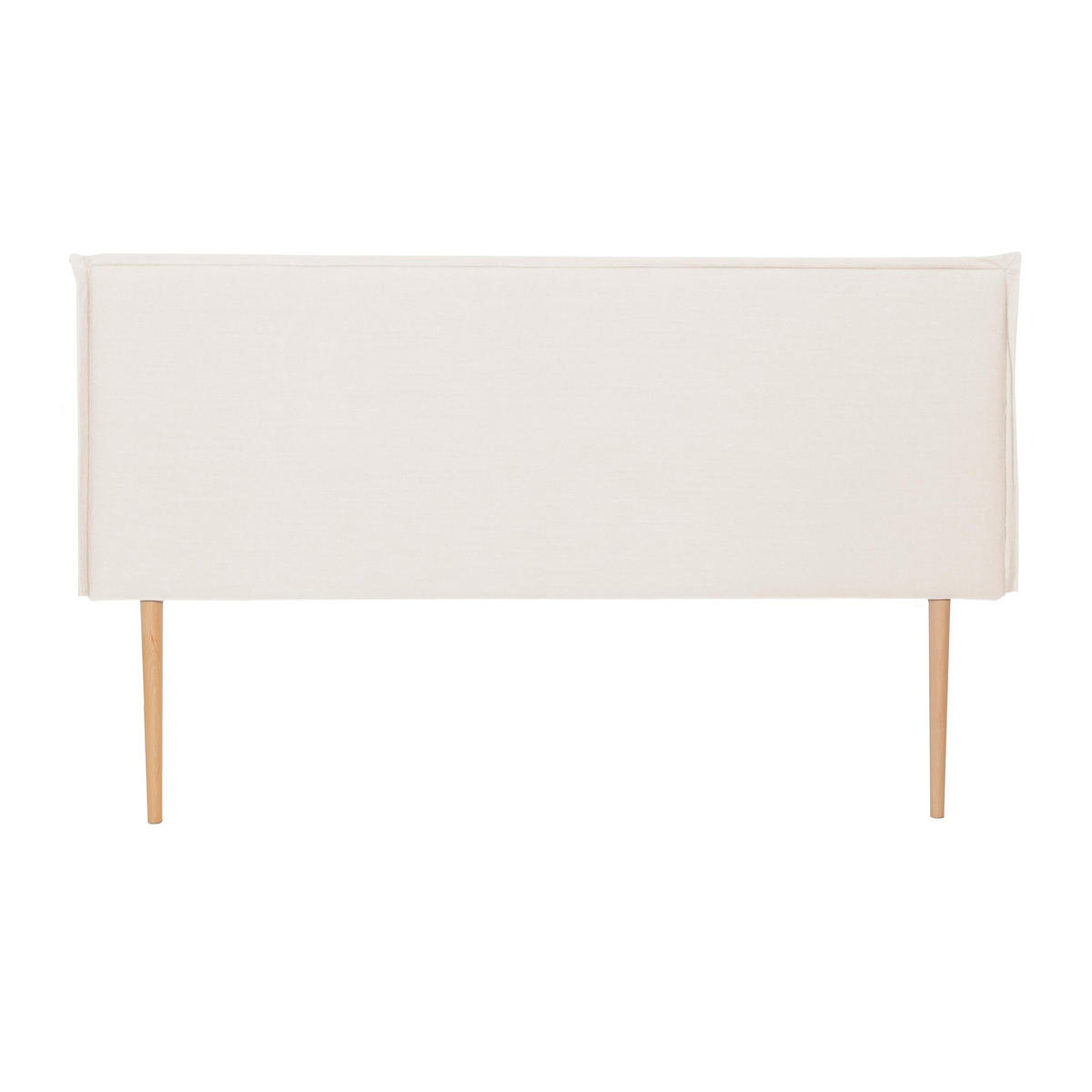 KOPFTEIL Gepolstertes aus 100% Leinenstoff Beige 145/100/8 cm EDMOND - Beige, Textil (145/100/8cm) - RNT By Really Nice Things