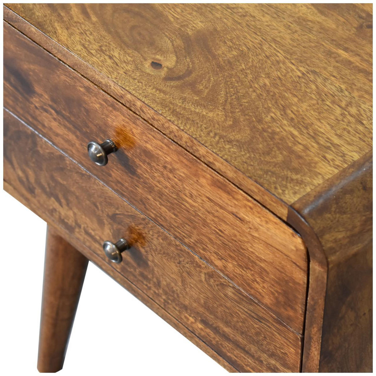 NACHTTISCH Levitate - Messingfarben/Braun, Holz/Metall (45/55/35cm) - Artisan Furniture