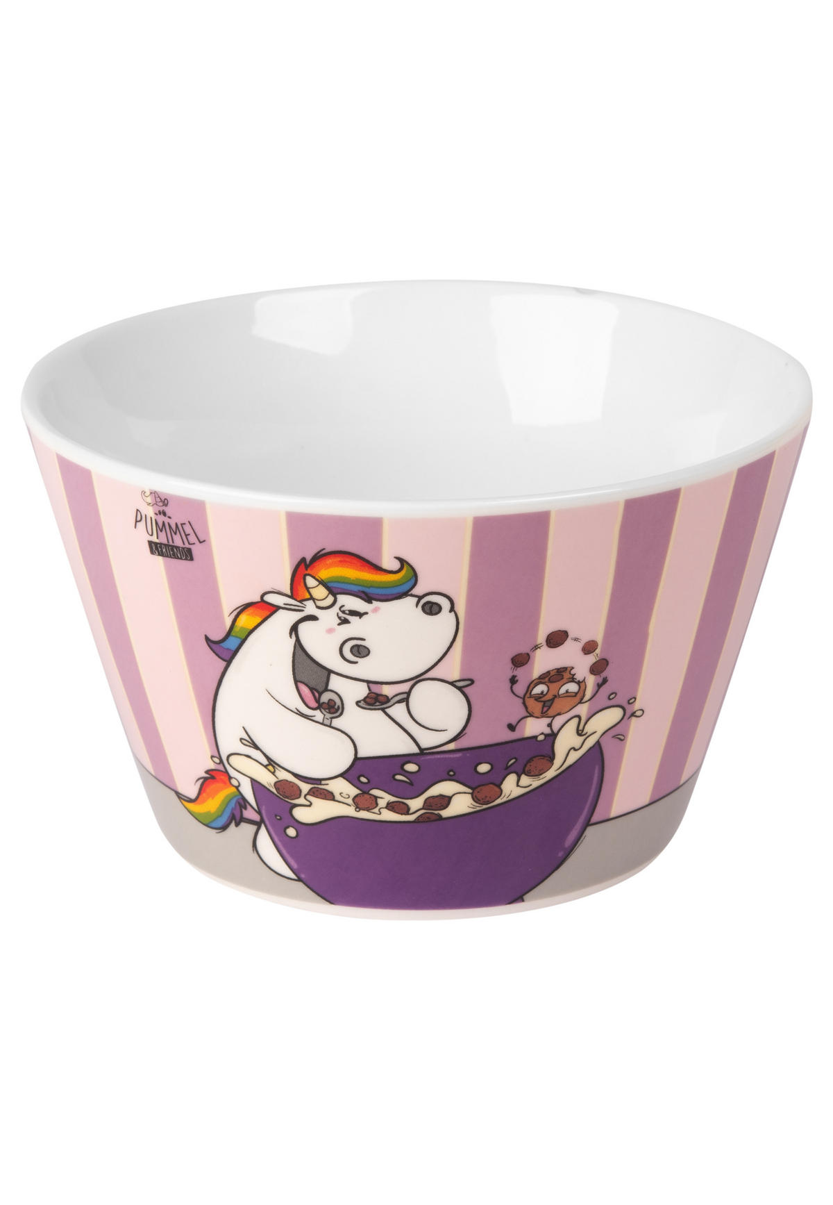 MÜSLISCHALE Pummel und Friends Weiß 500ml - Multicolor, Keramik (14cm) - United Labels