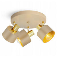 DECKENLEUCHTE Ecru - Beige/Goldfarben, Metall (40/40/21cm) - kiki design