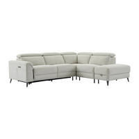ECKSOFA Relaxsofa elektrisch - Stoff - Ecke Rechts - Beige - MAKORO - Beige, Textil (274/228cm) - Vente-Unique