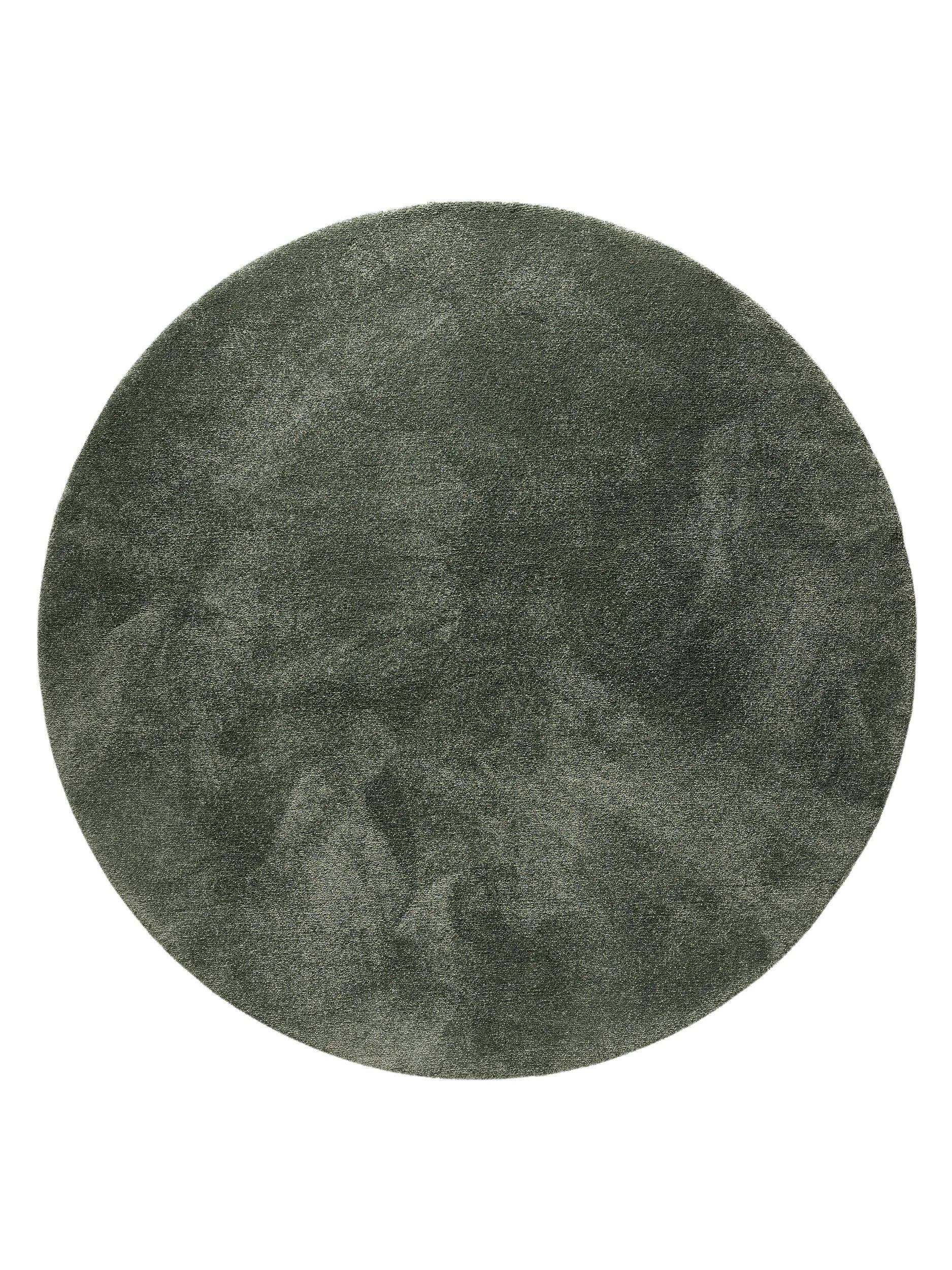 PRALNA okrogla kosmata preproga Melvin zelena ø 200 cm - zelena, umetna masa (200/200cm) - benuta Nest