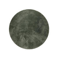 PRATELNÝ shaggy koberec Melvin Zelená ø 200 cm kulatý - zelená barva, plast/umělá hmota (200/200cm) - benuta Nest